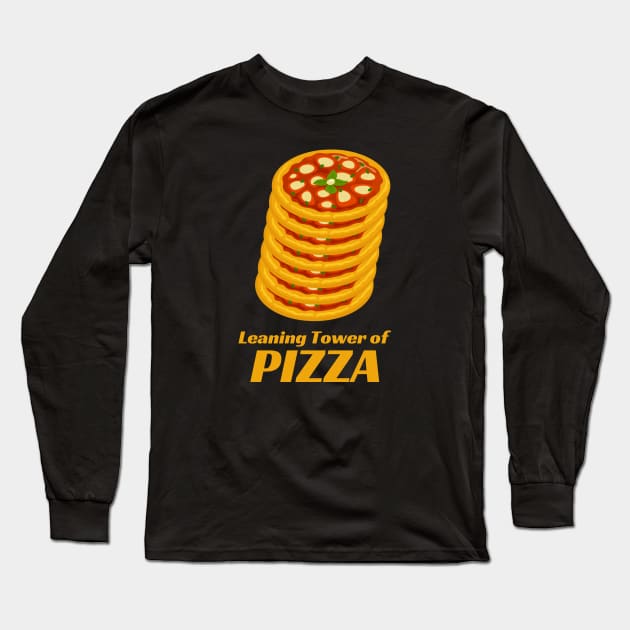 Leaning Tower of Pizza Long Sleeve T-Shirt by gemgemshop